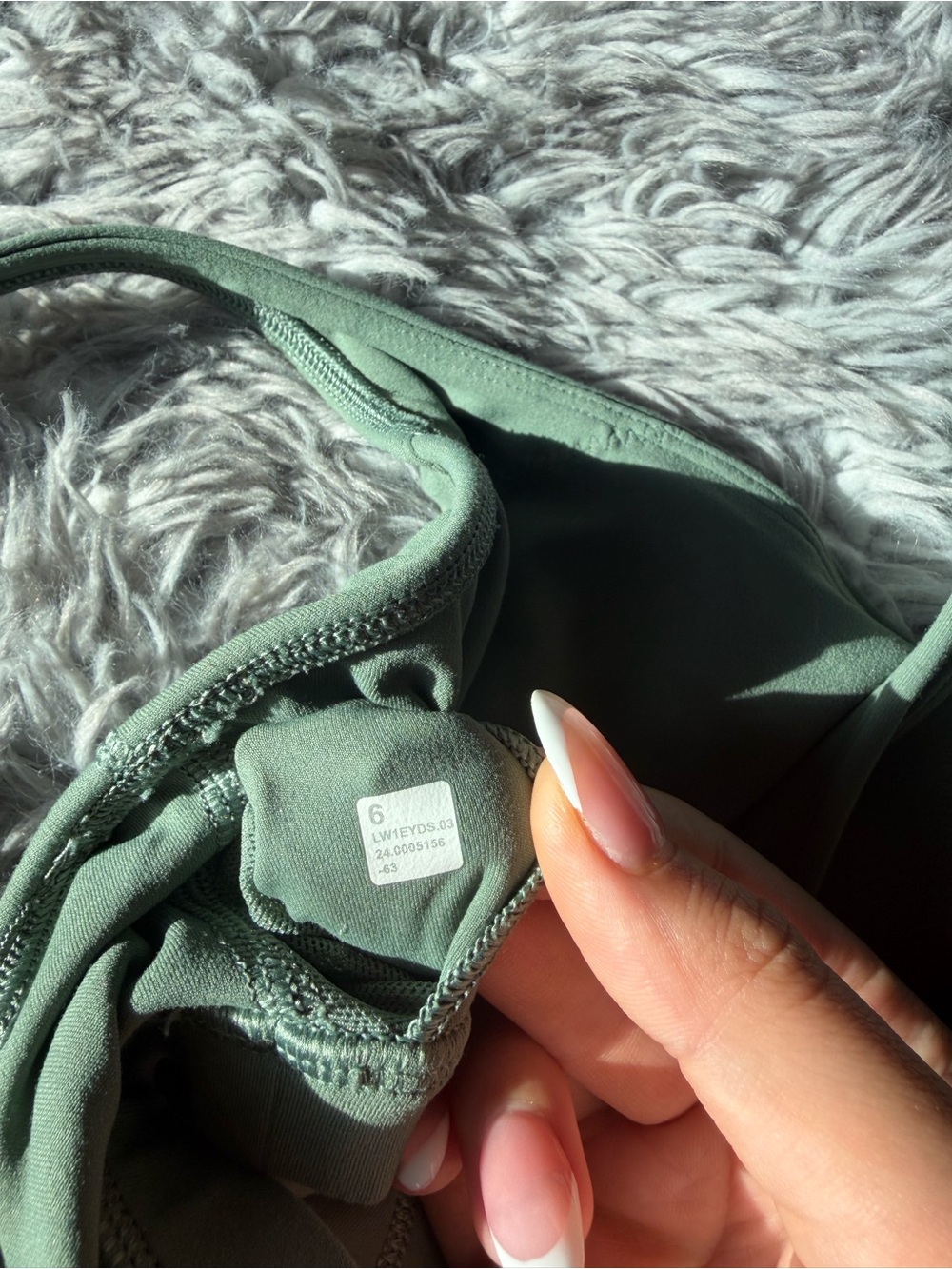 Lululemon Sage Green align corset top - Picture 2 of 3